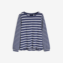 Load image into Gallery viewer, Navy Stripe Long Sleeve T-Shirt - Allsport
