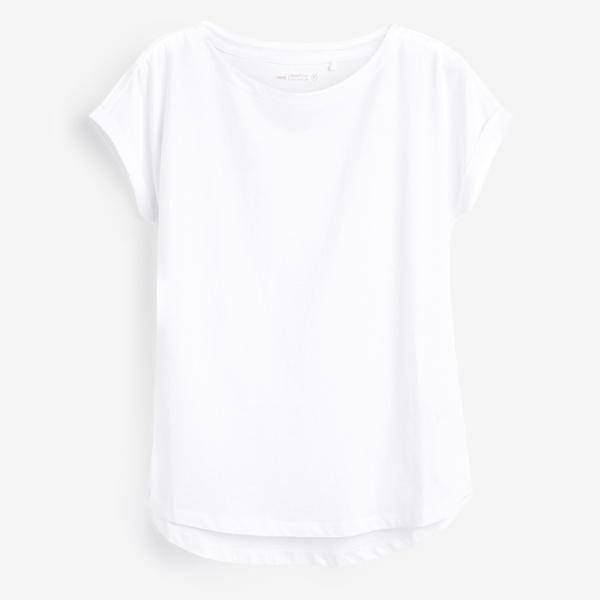White Cap Sleeve T-Shirt - Allsport
