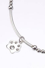 Load image into Gallery viewer, Sterling Silver Crystal Effect Sparkle Paw Bracelet - Allsport

