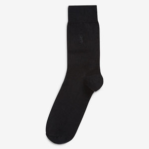 Black Stag Embroidered Stag Socks (Men) - Allsport