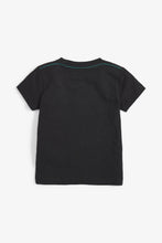 Load image into Gallery viewer, Black Organic Cotton Foil Tiger T-Shirt (3mths-5yrs) - Allsport
