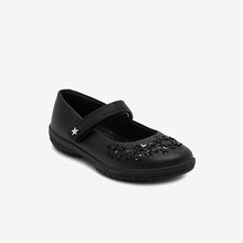 Load image into Gallery viewer, Black Light Up Star Mary Jane Shoes (Girls) - Allsport
