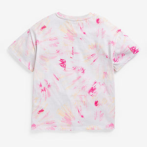 Pink Tie Dye Pretty Rainbow T-Shirt (3-12yrs) - Allsport
