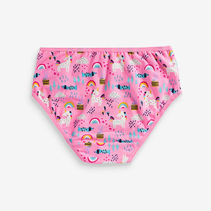 Pink/Blue Unicorn 7 Pack Briefs (1.5-12yrs) - Allsport