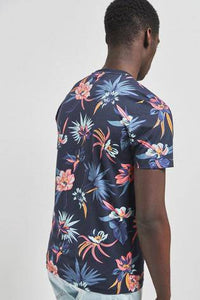 Navy Floral T-Shirt - Allsport