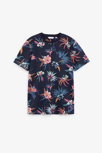 Navy Floral T-Shirt - Allsport
