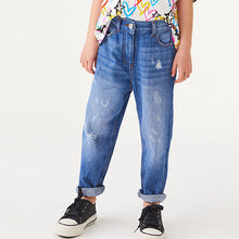 Load image into Gallery viewer, Bright Blue Mom Jeans (3-12yrs) - Allsport
