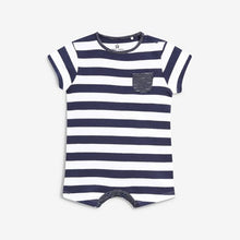 Load image into Gallery viewer, 4PK NAVY STAR ROMPERS (3MTHS-18MTHS) - Allsport
