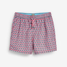 Load image into Gallery viewer, Coral Pink Flamingo Print Swim Shorts - Allsport
