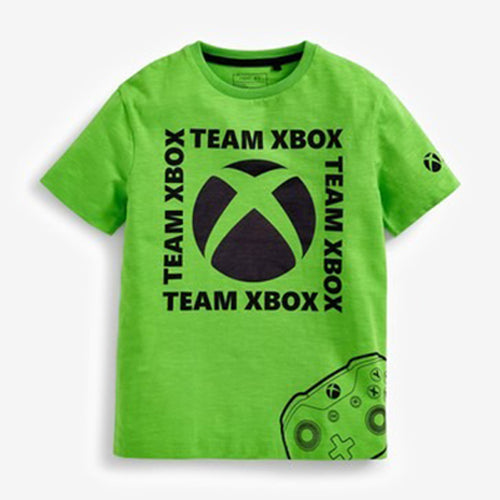 Green Xbox Gaming License T-Shirt (3-12yrs) - Allsport