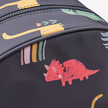 Load image into Gallery viewer, Navy Dino Backpack
