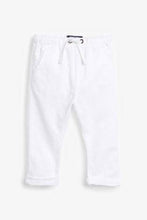 Load image into Gallery viewer, Linen White Blend Trousers - Allsport
