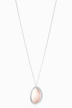 Load image into Gallery viewer, Silver Tone/Rose Gold Tone Pave Pendant Necklace - Allsport

