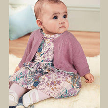 Load image into Gallery viewer, Lilac Floral Prom Dress And Cardigan Set (0mths-18mths) - Allsport
