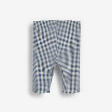 Load image into Gallery viewer, Blue Gingham Organic Cotton Cropped Leggings (3mths-6yrs) - Allsport
