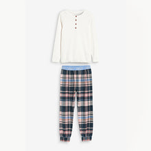 Load image into Gallery viewer, 2 Pack Woven Bottom Cuffed Pyjamas (3-12yrs) - Allsport
