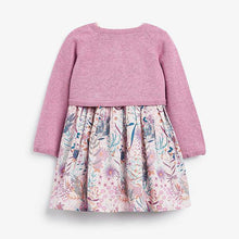 Load image into Gallery viewer, Lilac Floral Prom Dress And Cardigan Set (0mths-18mths) - Allsport
