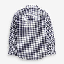 Load image into Gallery viewer, Navy Gingham Oxford Shirt (3-12yrs) - Allsport

