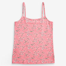 Load image into Gallery viewer, Pink/Cream 3 Pack Oriental Strappy Cami Vests (1.5-12yrs)
