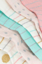 Load image into Gallery viewer, Multi 7 Pack Pretty Spot Stripe Socks - Allsport
