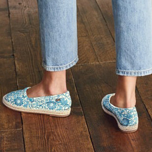 Morris & Co Blue Forever Comfort® Slip-On Espadrille Shoes - Allsport