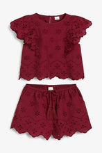 Load image into Gallery viewer, RUST BRODERIE Vest And Shorts Co-ord Set (3YRS-10YRS) - Allsport
