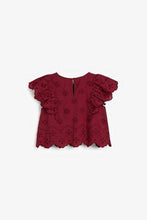 Load image into Gallery viewer, RUST BRODERIE Vest And Shorts Co-ord Set (3YRS-10YRS) - Allsport
