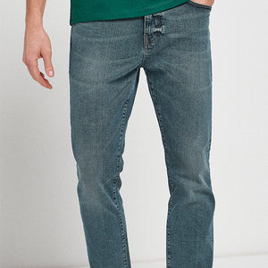 Green Tint Slim Fit Premium Textured Jeans - Allsport