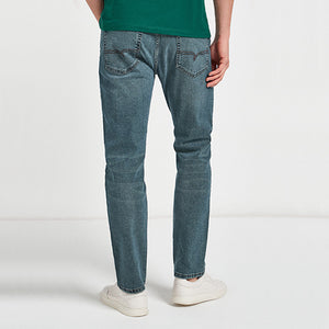 Green Tint Slim Fit Premium Textured Jeans - Allsport