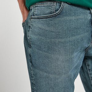 Green Tint Slim Fit Premium Textured Jeans - Allsport