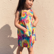 Load image into Gallery viewer, Rainbow Tie Dye Cotton Dress (3mths-6yrs) - Allsport
