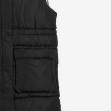 Load image into Gallery viewer, Black Shower Resistant Hooded Gilet (3-9yrs)
