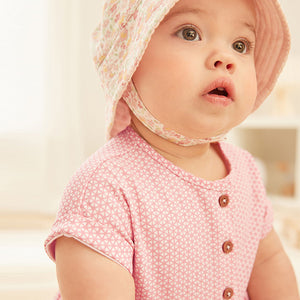 Pink Baby Geometric Print Dress (0mths-18mths)
