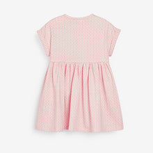Load image into Gallery viewer, Pink Baby Geometric Print Dress (0mths-18mths)
