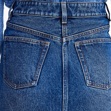 Load image into Gallery viewer, Dark Blue Denim Mini Skirt
