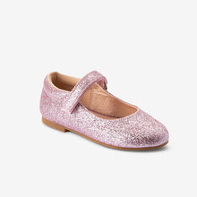 Load image into Gallery viewer, Pink Glitter Mary Jane Occasion Shoes (Younger Girl)
