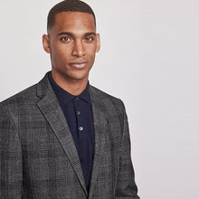 Load image into Gallery viewer, Grey Check Slim Fit Suit: Jacket
