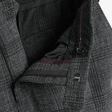 Load image into Gallery viewer, Dark Grey Check Slim Fit Suit: Trousers
