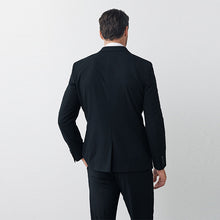 Load image into Gallery viewer, Black Skinny Fit Motion Flex Stretch Suit: Jacket
