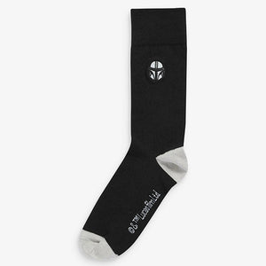 Black socks embrodery 4 pack