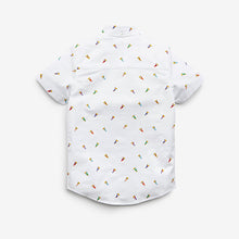 Load image into Gallery viewer, White With Toucan Print Oxford Shirt (3-12yrs)

