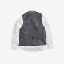 Load image into Gallery viewer, Grey Waistcoat, Shirt &amp; Tie Set (3-12yrs)
