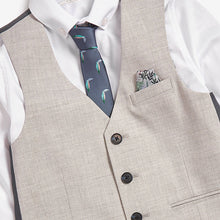 Load image into Gallery viewer, Grey Waistcoat, Shirt &amp; Tie Set (3-12yrs)
