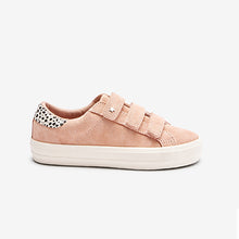 Load image into Gallery viewer, Pink Suede Touch Fastening Trainers (Older Girl)
