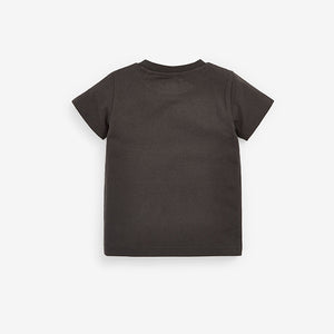 Charcoal Grey Short Sleeve Marvel T-Shirt (3mths-5yrs)