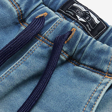Load image into Gallery viewer, Mid Blue Denim Super Soft Pull-On Jeans (3mths-5yrs)

