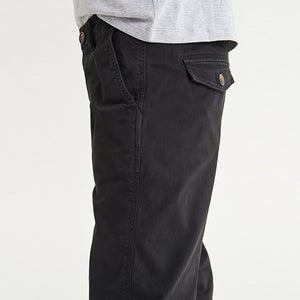 Black Regular Fit Chino Trousers (3-12yrs)