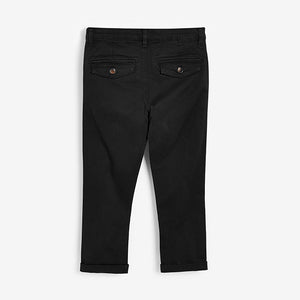 Black Regular Fit Chino Trousers (3-12yrs)