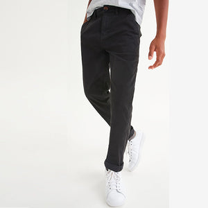 Black Regular Fit Chino Trousers (3-12yrs)