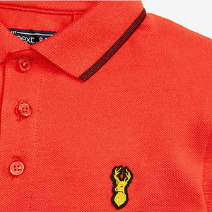 Red Short Sleeve Polo Shirt (3-12yrs)
